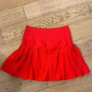 Wilson Red Midtown Tennis Skirt